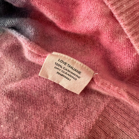 LOVE TANJANE CASHMERE DIP DYED CARDIGAN - Picture 4 of 6